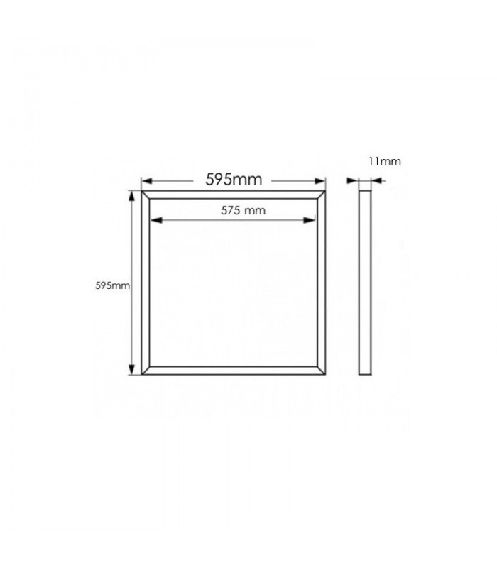 Marco Led PHILIPS 44W 4840Lm 60x60cm IP40 CCT