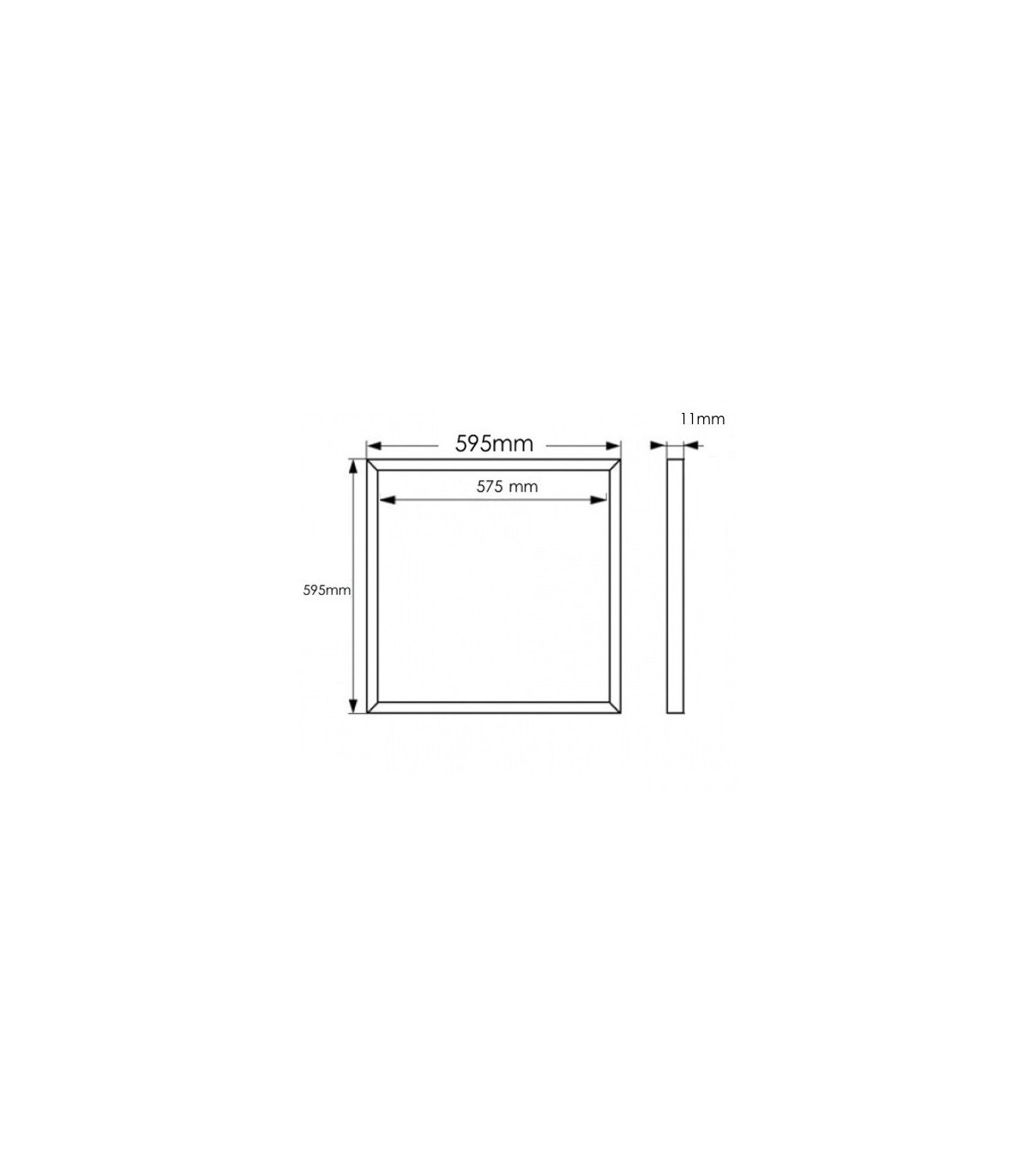Marco Led PHILIPS 44W 4840Lm 60x60cm IP40 CCT