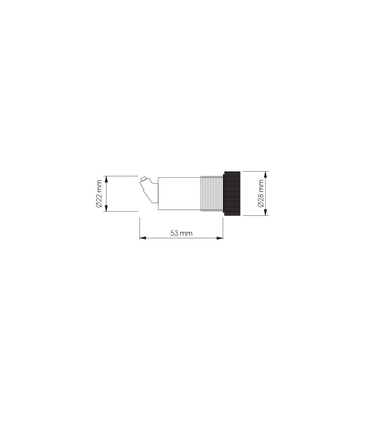 Potenciómetro externo 10kO (0.1÷1) montaje panel Ø22mm