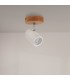Aplique de Techo Gu10 Orientable Serie WOOD 1 Foco