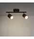 Aplique de Techo Gu10 Orientable Serie BLACK 2 Focos