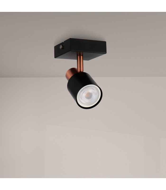Aplique de Techo Gu10 Orientable Serie GOLD 1 Foco