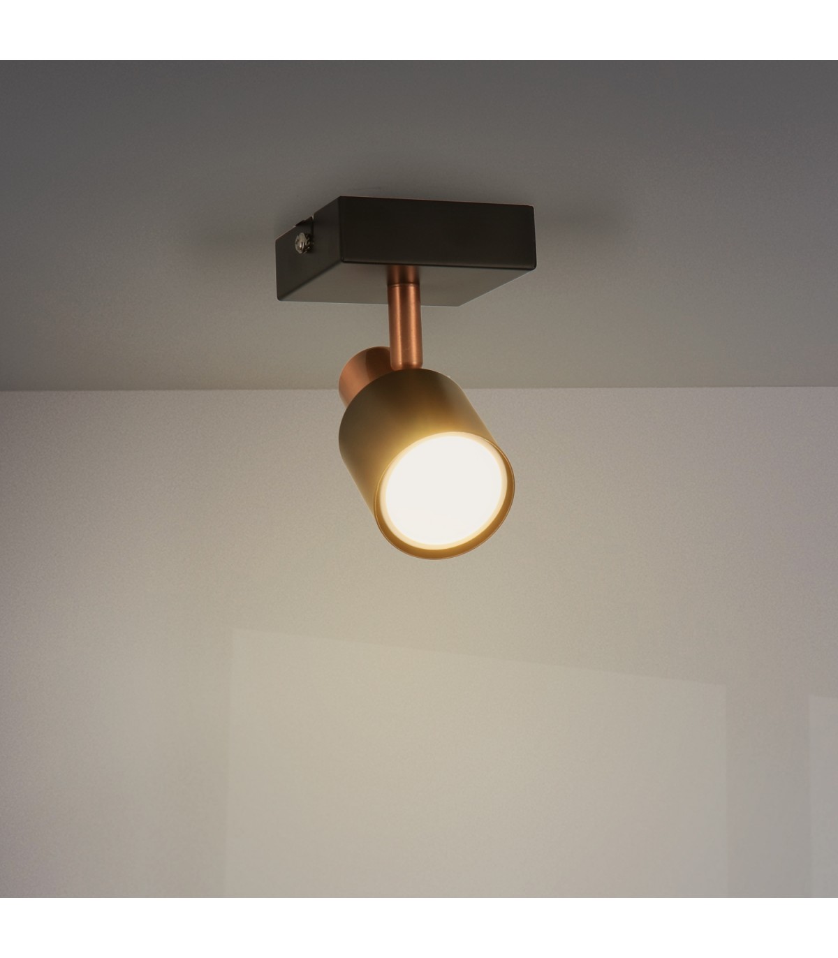 Aplique de Techo Gu10 Orientable Serie GOLD 1 Foco
