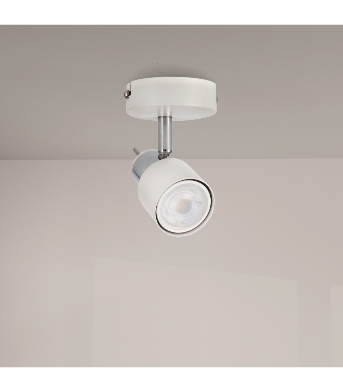 Aplique de Techo Gu10 Orientable Serie WHITE 1 Foco