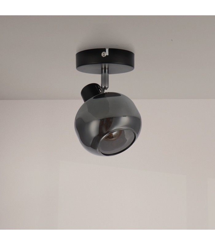 Aplique de Techo E14 Orientable Serie GLASS 1 Foco