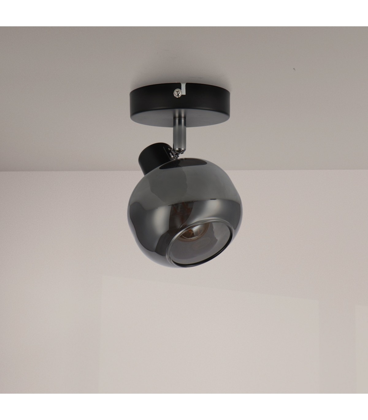 Aplique de Techo E14 Orientable Serie GLASS 1 Foco