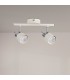 Aplique de Techo Gu10 Orientable Serie WHITE 2 Focos