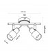 Aplique de Techo Gu10 Orientable Serie WHITE 2 Focos