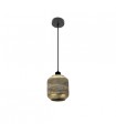 Lámpara Colgante VIZELA Pequeño 1xE27 Negro/Oro Envejecido