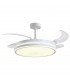 Ventilador TROYA DC 72W 6480Lm 4 Aspas Blanco CCT