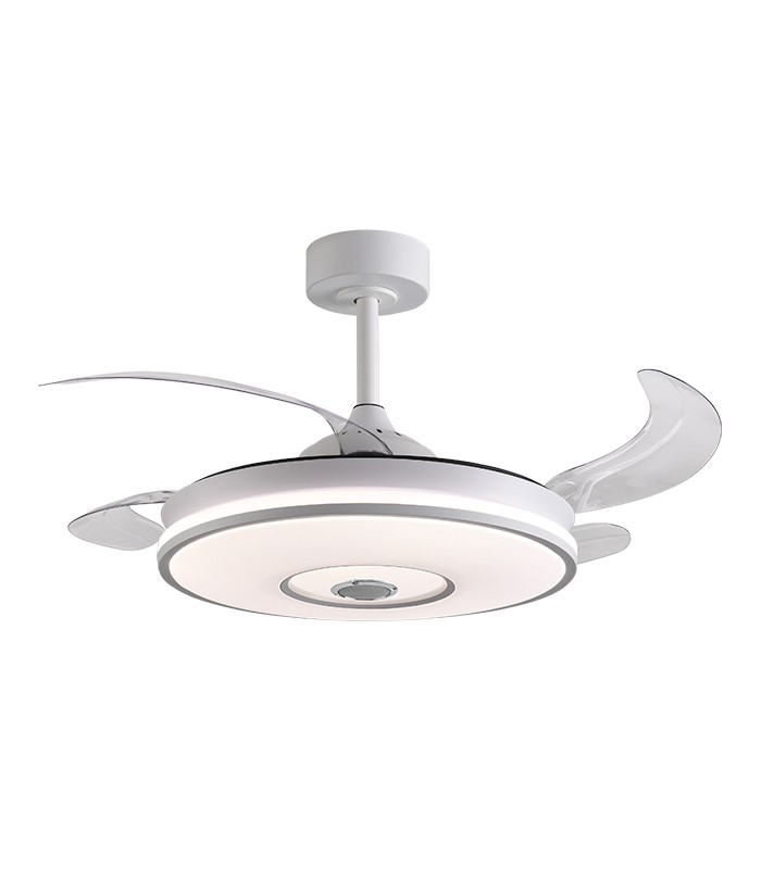 Ventilador COLORS DC Bluethooth 72W 6480Lm 4 Aspas Blanco CCT