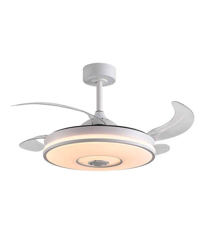 Ventilador COLORS DC Bluethooth 72W 6480Lm 4 Aspas Blanco CCT