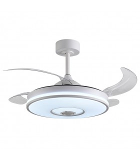 Ventilador COLORS DC Bluethooth 72W 6480Lm 4 Aspas Blanco CCT