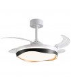 Ventilador ALMATI DC 72W 6480Lm 4 Aspas Blanco/Negro CCT