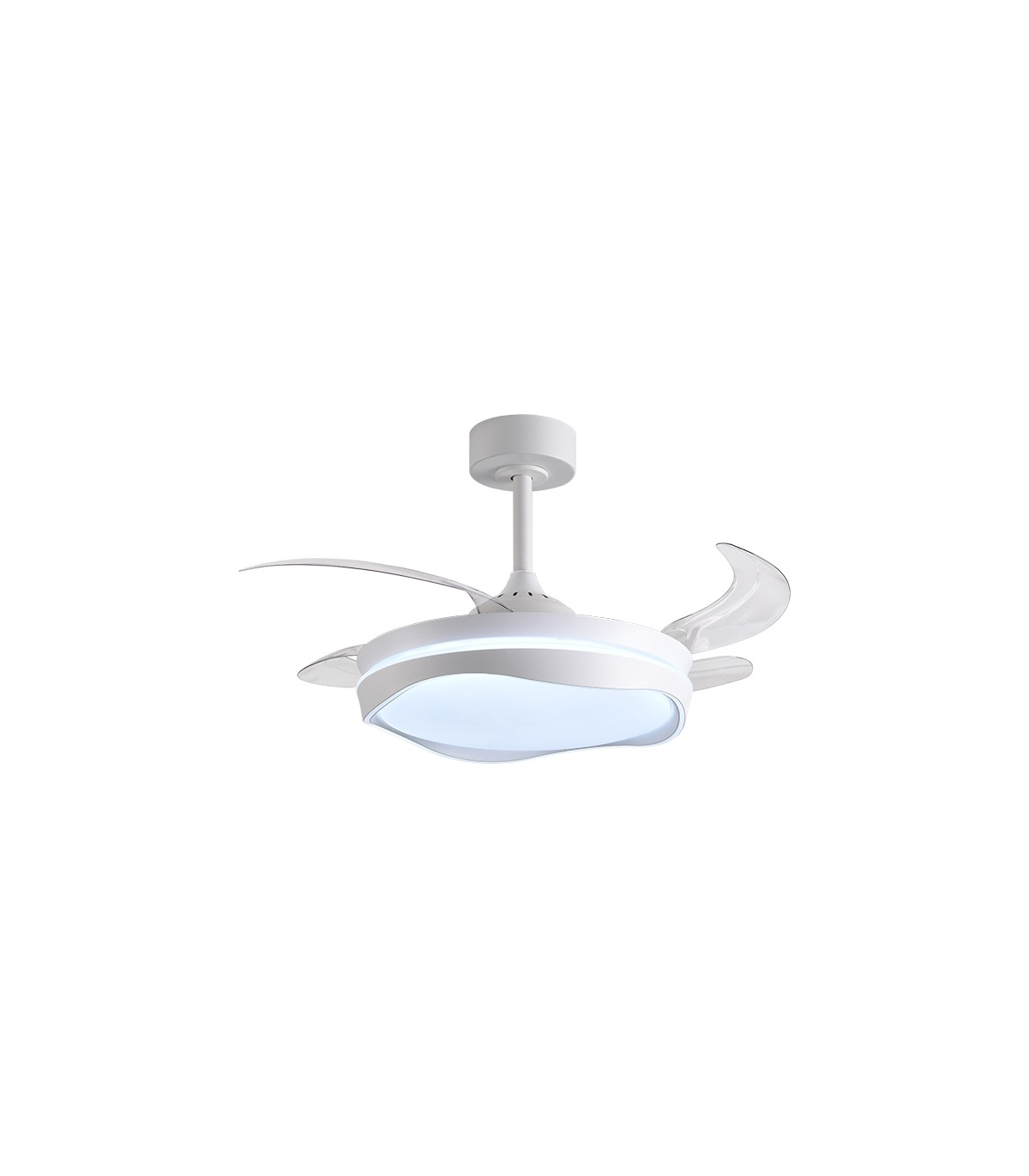Ventilador ALMATI DC 72W 6480Lm 4 Aspas Blanco CCT