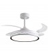 Ventilador RIGA DC 72W 6480Lm 4 Aspas Blanco/Negro CCT