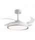 Ventilador RIGA DC 72W 6480Lm 4 Aspas Blanco/Oro CCT