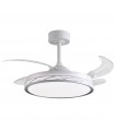 Ventilador RIGA DC 72W 6480Lm 4 Aspas Blanco CCT