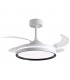 Ventilador AKRAN DC 72W 6480Lm 4 Aspas Blanco/Negro CCT