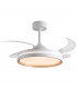 Ventilador AKRAN DC 72W 6480Lm 4 Aspas Blanco/Oro CCT