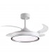 Ventilador AKRAN DC 72W 6480Lm 4 Aspas Blanco/Plata CCT