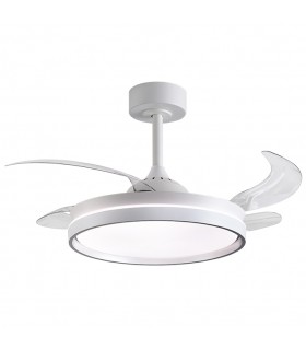 Ventilador AKRAN DC 72W 6480Lm 4 Aspas Blanco CCT