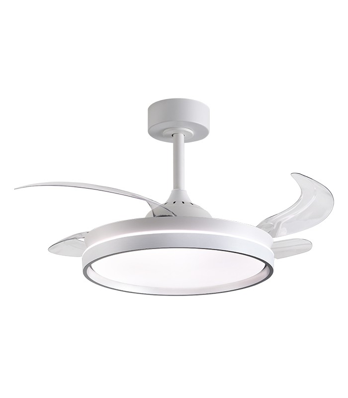 Ventilador AKRAN DC 72W 6480Lm 4 Aspas Blanco CCT