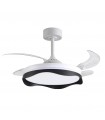 Ventilador OLAS DC 72W 6480Lm 4 Aspas Blanco/Negro CCT