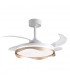 Ventilador OLAS DC 72W 6480Lm 4 Aspas Blanco/Oro CCT