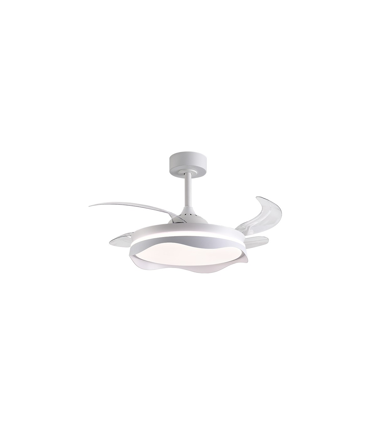 Ventilador OLAS DC 72W 6480Lm 4 Aspas Blanco CCT