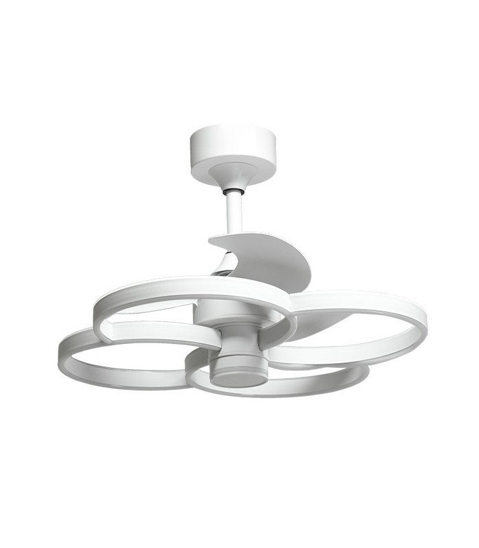 Ventilador Led TREBOL Blanco DC 100W 1900Lm 3 Aspas CCT