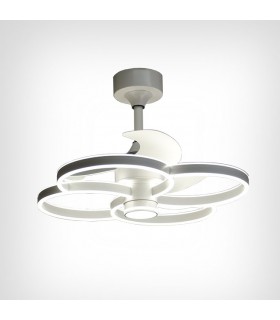 Ventilador Led TREBOL Blanco DC 100W 1900Lm 3 Aspas CCT
