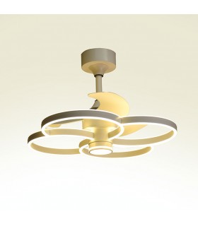 Ventilador Led TREBOL Blanco DC 100W 1900Lm 3 Aspas CCT