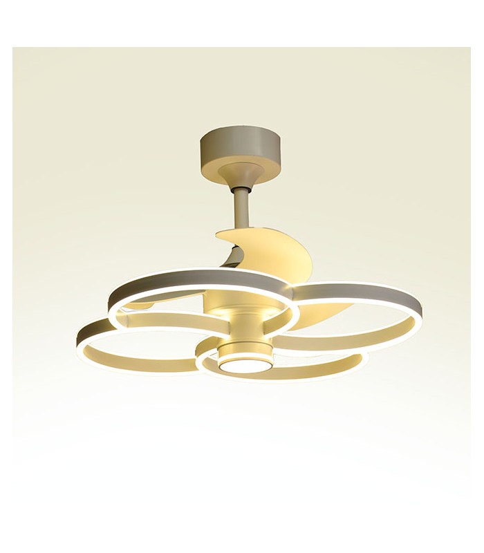 Ventilador Led TREBOL Blanco DC 100W 1900Lm 3 Aspas CCT