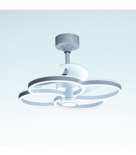 Ventilador Led TREBOL Blanco DC 100W 1900Lm 3 Aspas CCT