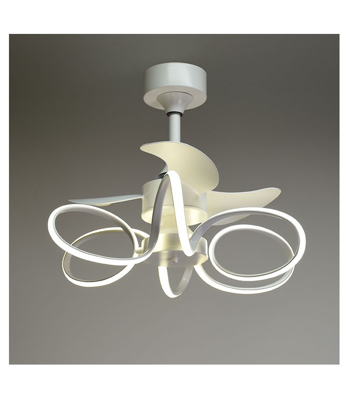 Ventilador Led KARLA Blanco DC 30W 1100Lm 3 Aspas CCT