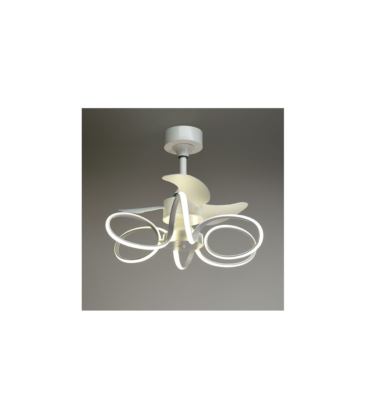 Ventilador Led KARLA Blanco DC 30W 1100Lm 3 Aspas CCT