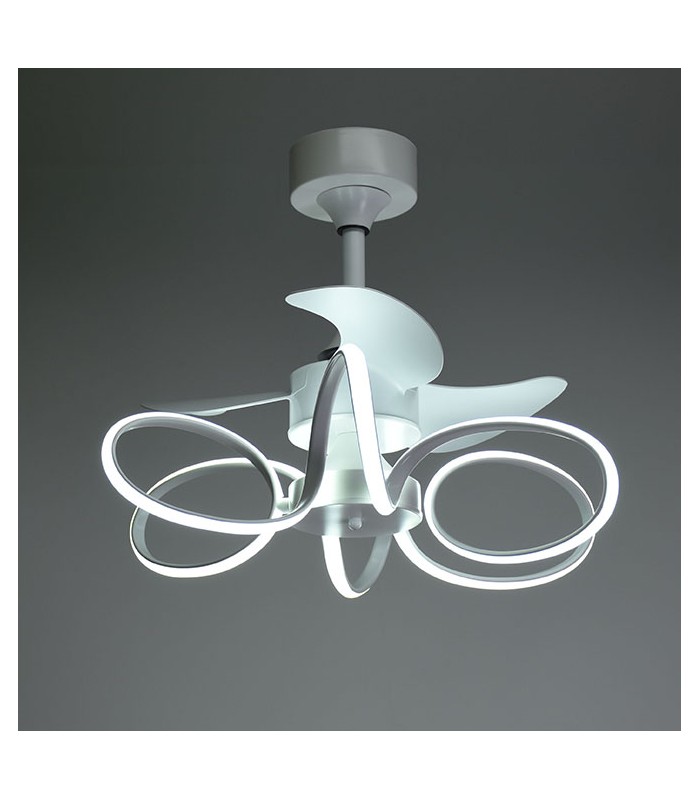 Ventilador Led KARLA Blanco DC 30W 1100Lm 3 Aspas CCT