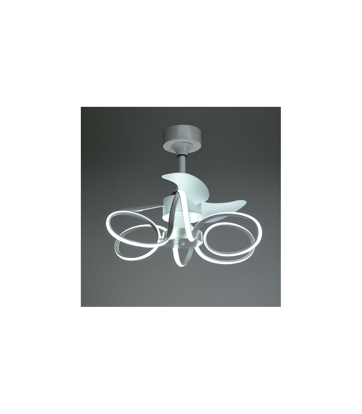 Ventilador Led KARLA Blanco DC 30W 1100Lm 3 Aspas CCT