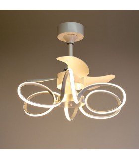 Ventilador Led KARLA Blanco DC 30W 1100Lm 3 Aspas CCT