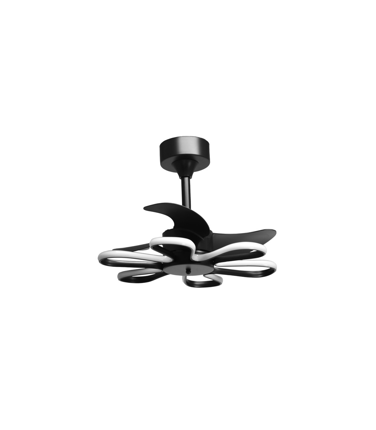 Ventilador Led ENEBRO Negro DC 30W 1900Lm 3 Aspas CCT