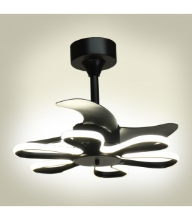 Ventilador Led ENEBRO Negro DC 30W 1900Lm 3 Aspas CCT