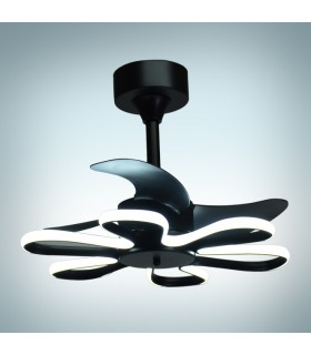Ventilador Led ENEBRO Negro DC 30W 1900Lm 3 Aspas CCT
