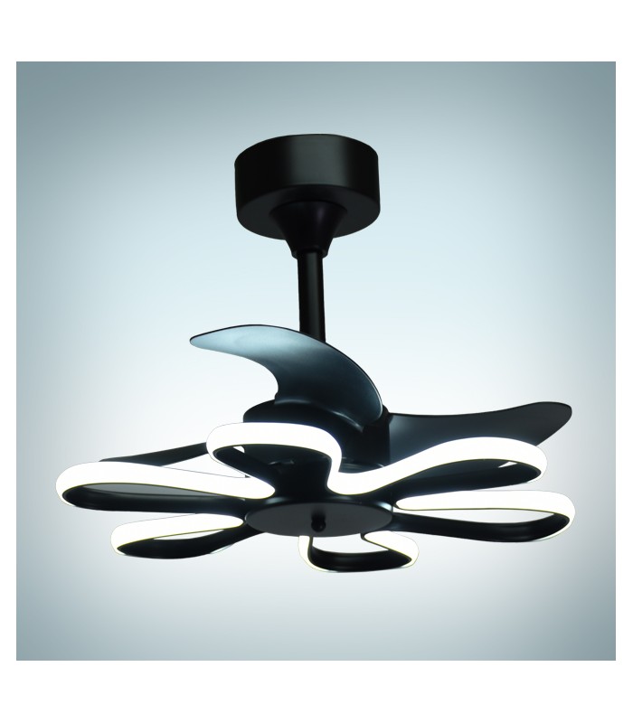 Ventilador Led ENEBRO Negro DC 30W 1900Lm 3 Aspas CCT