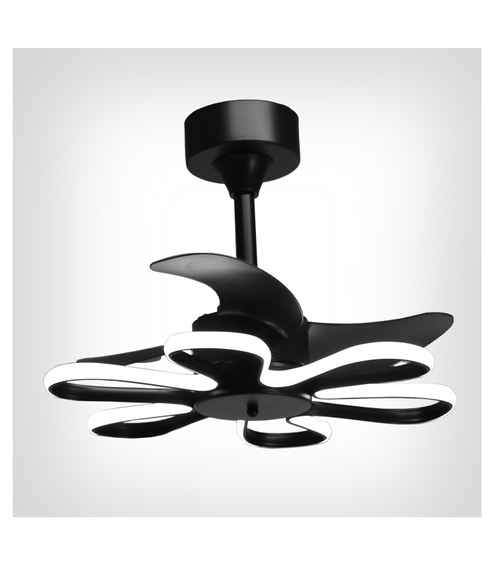 Ventilador Led ENEBRO Negro DC 30W 1900Lm 3 Aspas CCT