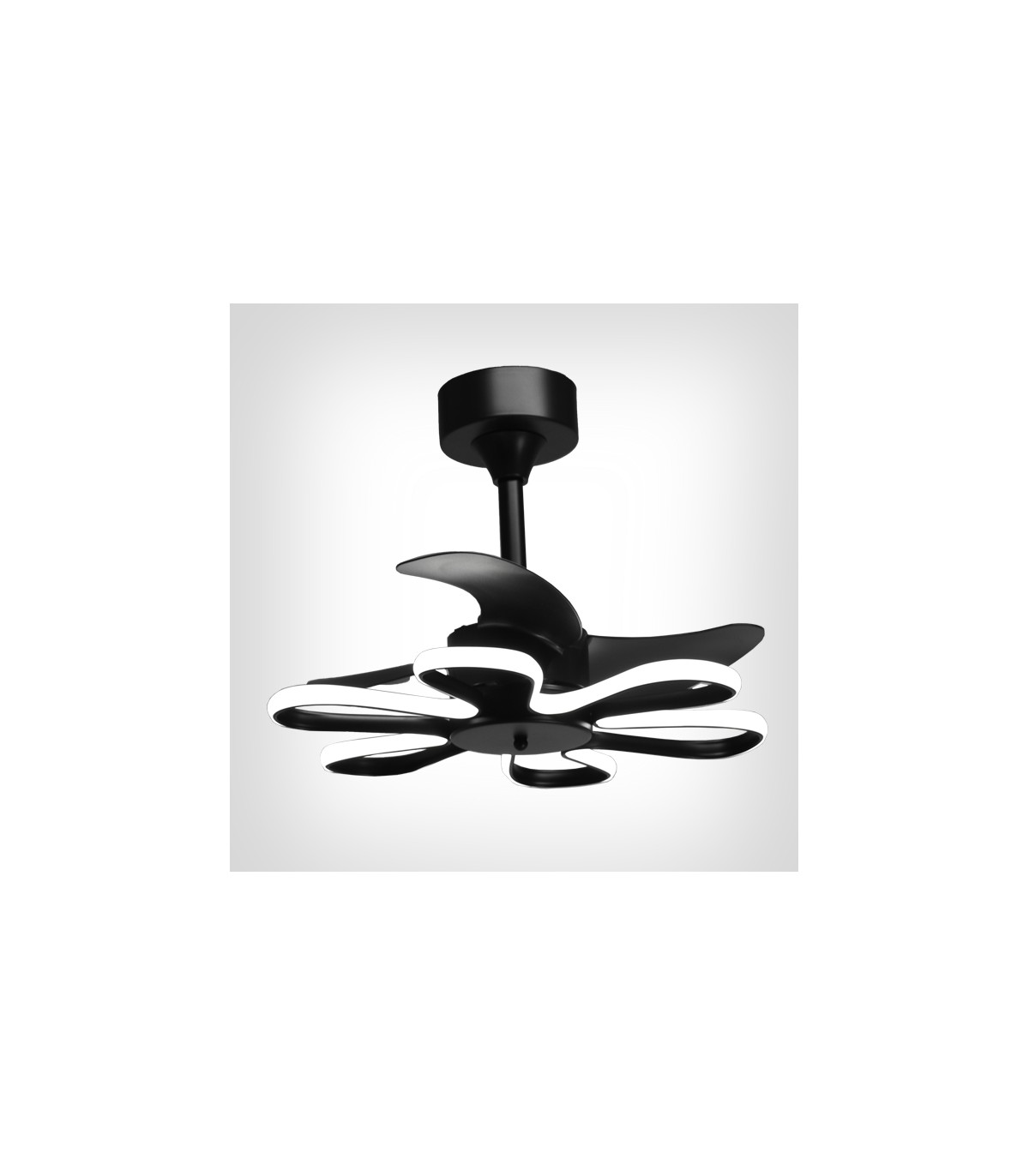 Ventilador Led ENEBRO Negro DC 30W 1900Lm 3 Aspas CCT