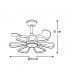 Ventilador Led ENEBRO Negro DC 30W 1900Lm 3 Aspas CCT