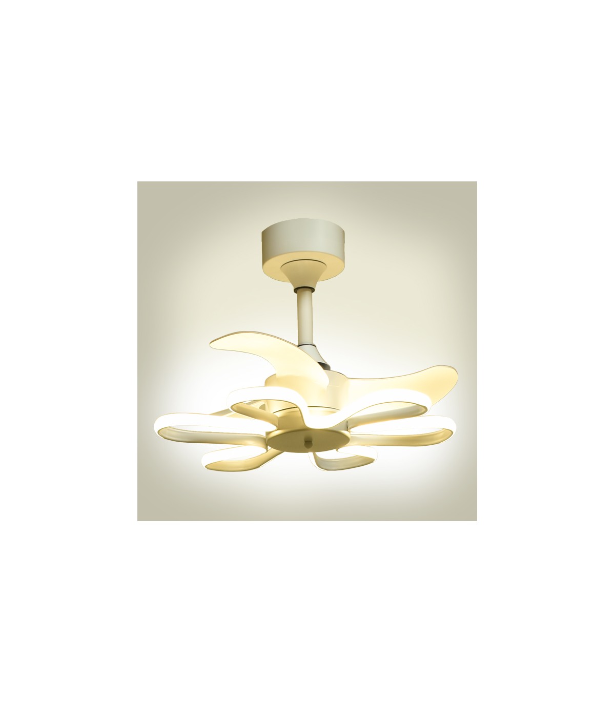 Ventilador Led ENEBRO Blanco DC 30W 1900Lm 3 Aspas CCT