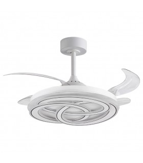 Ventilador NUDOS DC 72W 6480Lm 4 Aspas Blanco CCT