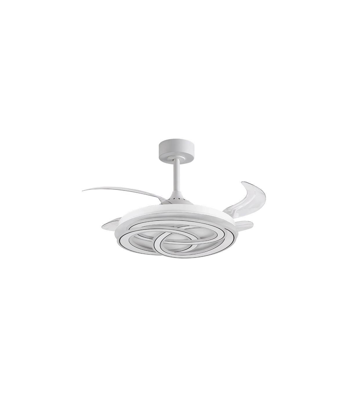 Ventilador NUDOS DC 72W 6480Lm 4 Aspas Blanco CCT